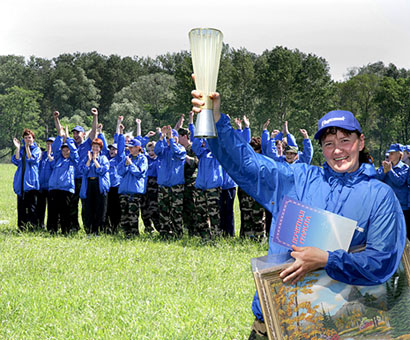 Команда сандружины ЗАО «Каустик», занявшая первое место среди предприятий г.Стерлитамака