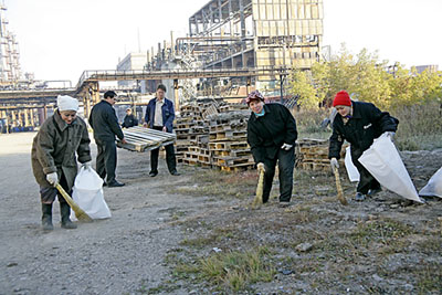 На субботнике